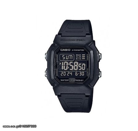 Ανδρικό ψηφιακό ρολόι χειρός Casio W-800H-1BVES