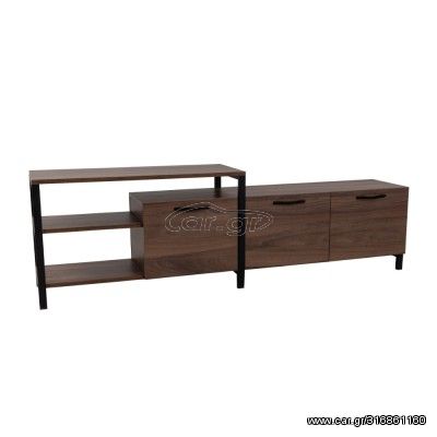 RAM TV STAND ΚΑΡΥΔΙ ΜΑΥΡΟ 180x35xH55cm