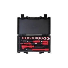 45VE01MRV Κασετίνα Καρυδάκια 1/2'' 1000V - 16 Τεμάχια - 1/2" - KING ΤΩΝΥ (#45VE01MRV)