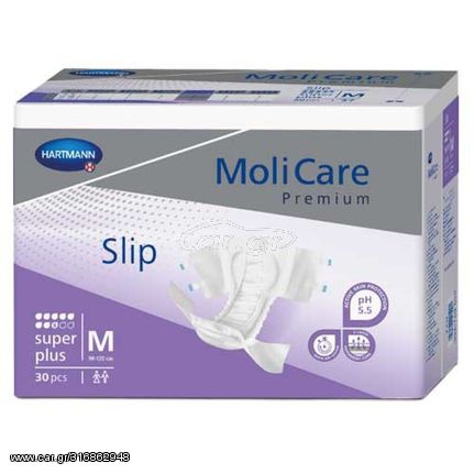 Hartmann MoliCare Premium Slip πάνα αυτοκόλλητη νυκτός MEDIUM (30 τεμάχια) 169650