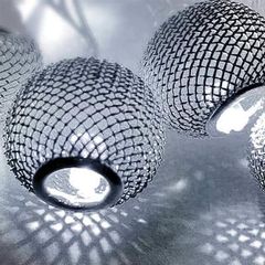 Μεταλλικές μπάλες LED γιρλάντα 150cm-10leds σε ψυχρό φως 27-00366