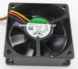 ΑΝΕΜΙΣΤΗΡΑΣ 12V DC 60x60x20mm 3-C 0.14A 1.62W 39m3/h 34dBA ΡΟΥΛΕΜΑΝ SUNON