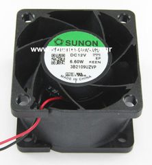 ΑΝΕΜΙΣΤΗΡΑΣ 12V DC 40x40x28mm 2-C 0.55A 6.6W 42m3/h 59dBA ΡΟΥΛΕΜΑΝ SUNON
