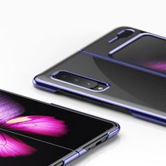 Plating Case hard case Electroplating frame Cover for Samsung Galaxy Fold blue-thumb-4
