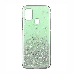 Wozinsky Star Glitter Shining Cover for Samsung Galaxy M31s green