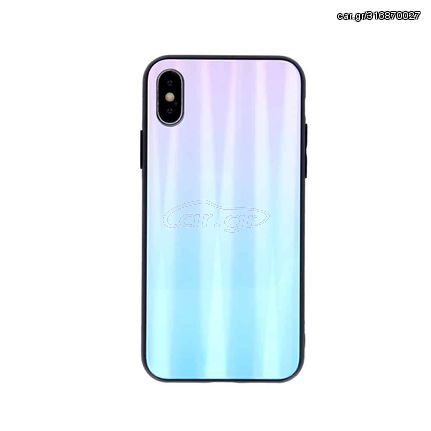 Aurora Glass case for Samsung Galaxy A42 5G blue pink