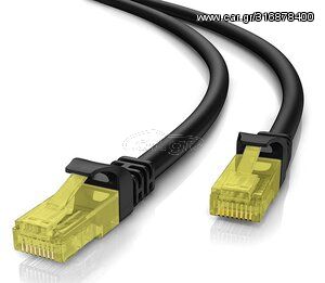 POWERTECH καλώδιο U/UTP Cat 5e CAB-N212, CCA 26AWG 0.4mm, 0.5m, μαύρο