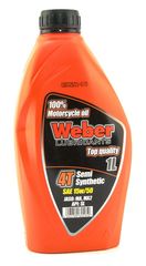 ΛΑΔΙ WEBER 4T 15W-50 ΗΜΙΣΥΝΘΕΤΙΚΟ 1L