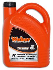 ΛΑΔΙ WEBER 4T 15W-50 ΗΜΙΣΥΝΘΕΤΙΚΟ 4L