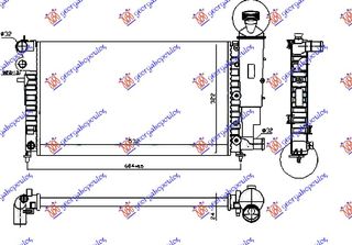 Ψυγείο ΧΝ/XR (53x32) RALLY (Τάπα ΒΙΔΩΤΗ) (MAHLE BEHR) / PEUGEOT 106 96-03 / 1330.A7 - 1 Τεμ