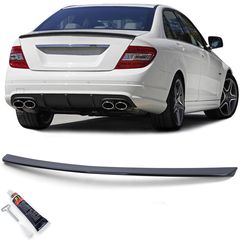 Αεροτομή πορτ-μπαγκάζ πίσω σπόιλερ σπορ sport  Trunk lid spoiler  μαύρο γυαλιστερό για Mercedes C Class W204 sedan 07-14