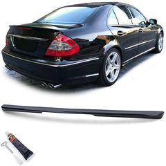 Αεροτομή πορτ-μπαγκάζ πίσω σπόιλερ σπορ sport Trunk lid spoiler μαύρο γυαλιστερό για Mercedes E Class W211 sedan 03-08