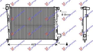 Ψυγείο Βενζίνη -A/C (40x37.5) Χ/Δοχείο (MAHLE BEHR) / MERCEDES A CLASS (W168) 98-04 / 1685001802 - 1 Τεμ
