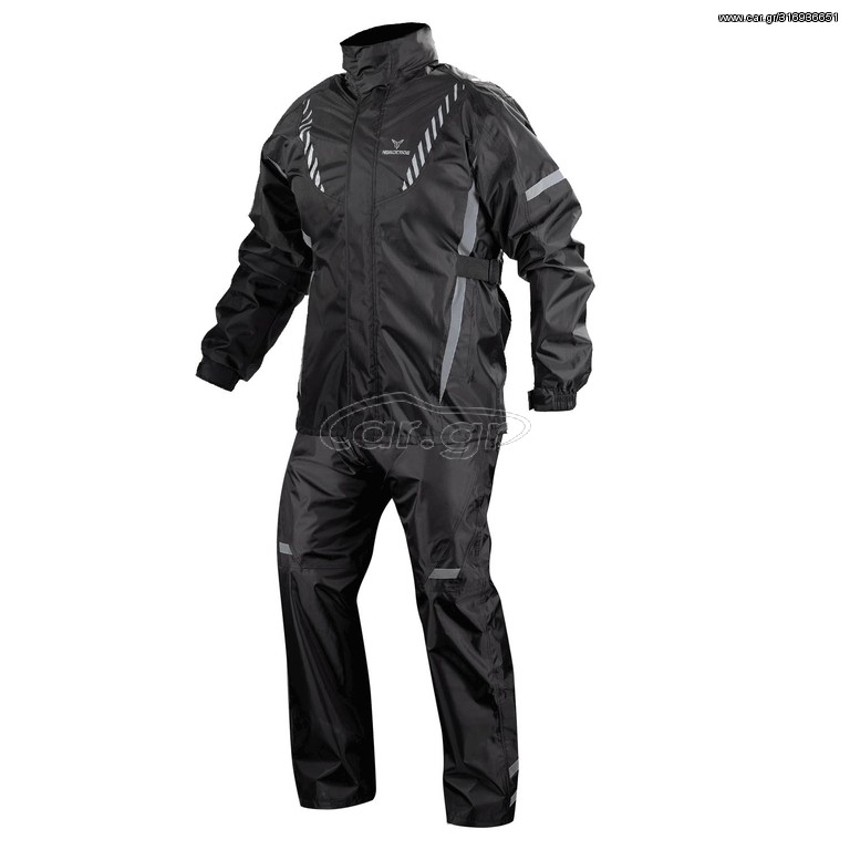 Αδιάβροχο σετ Nordcode Rainsuit Wave μαύρο