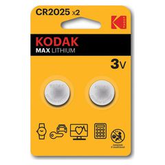 Μπαταρίες Ρολογιών - Kodak Max Lithium CR2025 3V 2τμχ