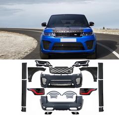 Complete Body Kit with LED Headlights and Taillights Range Rover Sport L494 (2013-2017) Conversion to 2019 SVR Design