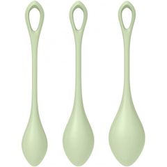 Satisfyer Yoni Power 2 Kegel Balls LIGHT GREEN 3-PIECE SET