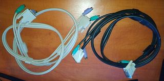 KVM Switch Cables 3 in 1 PS2 and DVI Male to Male 1.8m