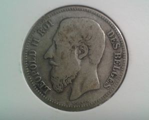 2 FRANKS  1866 , BELGIUM -thumb-1
