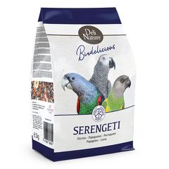 Πλήρης Τροφή Deli Nature Birdelicious Parrots Serengeti για Αφρικανικούς Παπαγάλους 2Kg