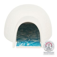 Κεραμικό Igloo Trixie με Ψυχώμενη Πλάκα για Χάμστερ, Διαστάσεων: 13x9x15cm, Λευκό