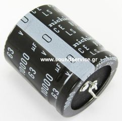 ΠΥΚΝΩΤΗΣ ΗΛΕΚΤΡΟΛΥΤΙΚΟΣ 10000uF 63V 85C ΠΛΑΚΕΤΑΣ D35x40mm NICHICON