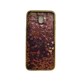 Samsung Galaxy J5 (2017) J530F - Sparkly Sequin Gold Glitter Phone Case (oem)