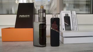 Aspire Glint Mod 75w Gun Metal + Nautilus GT Gun Metal 2.8ml+ Innokin Sceptre 1400mAh Black