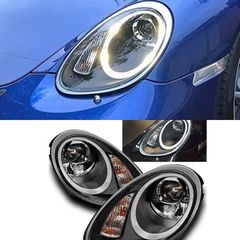 ΦΑΝΑΡΙΑ ΕΜΠΡΟΣ Headlights Porsche Boxster 987 LED DRL black Design