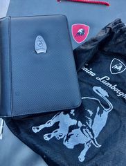 Lamborghini Diary leather-microfibre zip