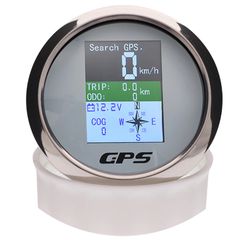 Ταχύμετρο με GPS για αυτοκίνητα σκάφη km/h mph knots με TFT Οθόνη αδιάβροχο ODO COG Voltmeter 9-32V - 2657