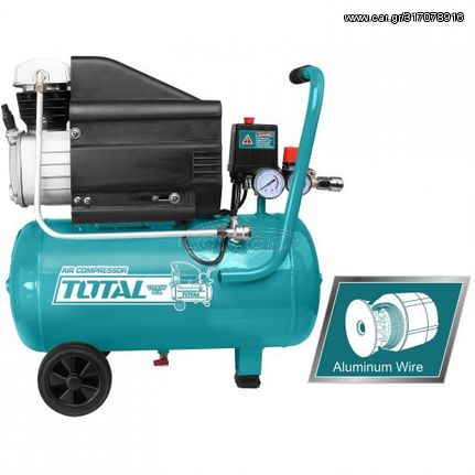 Total Κομπρεσέρ Αέρος/Αεροσυμπιεστής Λαδιού 2.5hp/50lt (TC255061E) TC255061E