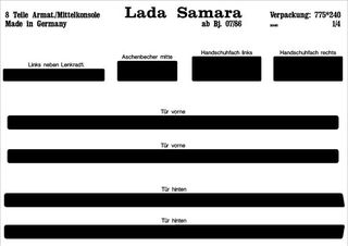 ΕΠΕΝΔΥΣΗ LADA SAMARA 1986-> 8T 5πορτο