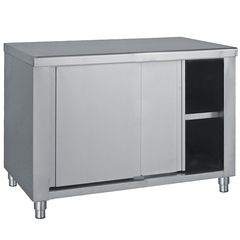 ΠΡΟΣΦΟΡΑ!!! ΕΡΜΑΡΙΟ INOX (240x70xΧ85cm) ΜΕ ΣΥΡΟΜΕΝΕΣ ΠΟΡΤΕΣ