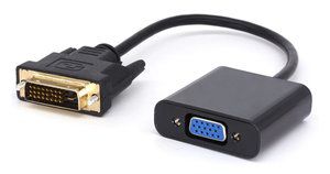 POWERTECH αντάπτορας DVI(M) σε VGA(F), 1080p, Active, 0.20, μαύρος , CAB-DVI011