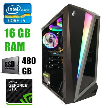 New Pc-Games 16GB - DDR4, nVidia GTX 1650 4GB DDR6, Intel Quad 10100 , SSD – 240GB + HDD - 1TB