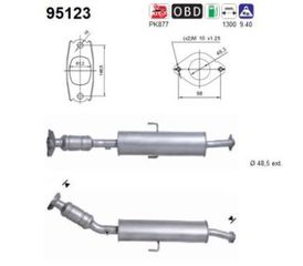 ΚΑΤΑΛΥΤΗΣ TOYOTA AURIS 1.6cc 2007-2012 KARALOIZOS exhaust