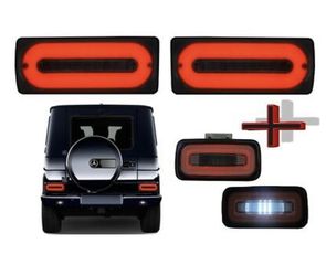 ΦΑΝΑΡΙΑ ΠΙΣΩ LED Taillights Light Bar with Rear Bumper Fog Lamp MERCEDES Benz G-class W463 (1989-2015) Smoke