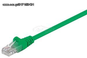 GΟOBAY καλώδιο UTP Cat 5e 68343, CCA, 27AWG, PVC, 1m, πράσινο