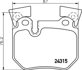 Σετ τακάκια, δισκόφρενα BREMBO P06059