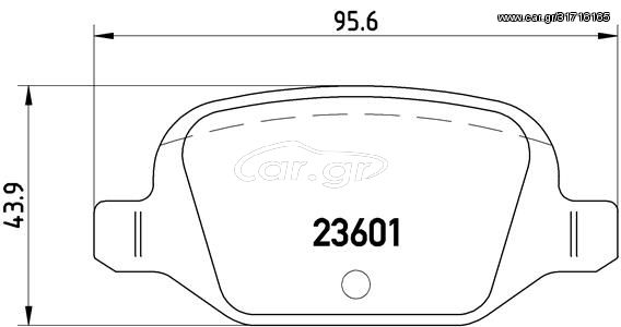 Σετ τακάκια, δισκόφρενα BREMBO P23064