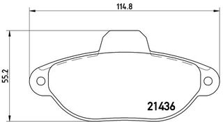 Σετ τακάκια, δισκόφρενα BREMBO P23096