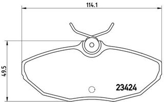 Σετ τακάκια, δισκόφρενα BREMBO P36013