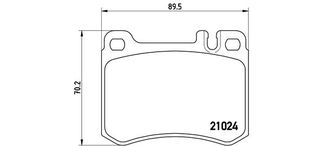 Σετ τακάκια, δισκόφρενα BREMBO P50014