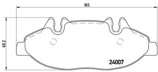 Σετ τακάκια, δισκόφρενα BREMBO P50050