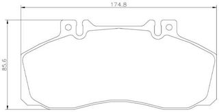 Σετ τακάκια, δισκόφρενα BREMBO P50065