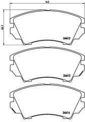 Σετ τακάκια, δισκόφρενα BREMBO P59055