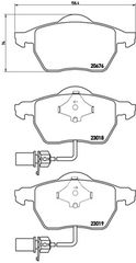 Σετ τακάκια, δισκόφρενα BREMBO P85085