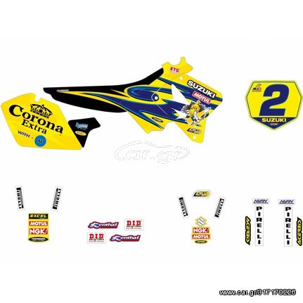 TECNOSEL ΣΕΤ ΑΥΤΟΚΟΛΛΗΤΑ SUZUKI TEAM RM MIckael Pichon