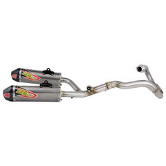 Pro Circuit T-6 Dual Ολόσωμη εξάτμιση Stainless Steel Titanium HONDA CRF 450 2016-2017